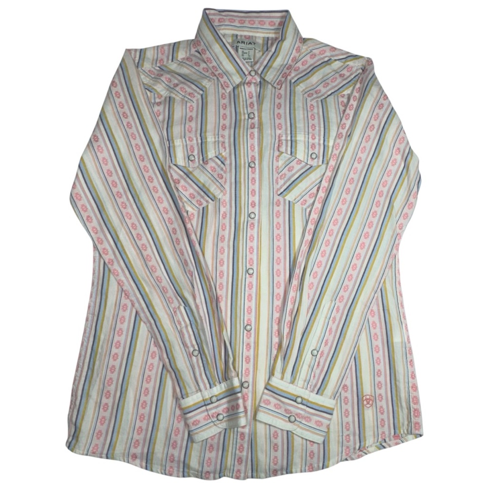 Ariat Women’s Alyssa Long Sleeve Snap Button Down Shirt Size Small